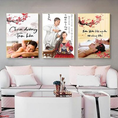 Ảnh mô tả file gốc in mica Tranh trang trí đông y spa môi mi DY236