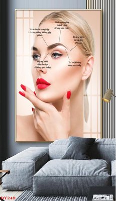 Tải file Tranh trang trí đông y spa môi mi DY249 (gốc) để in ấn ngay