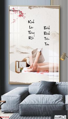 File tranh Tranh trang trí đông y spa môi mi DY253 (gốc) in backlit film