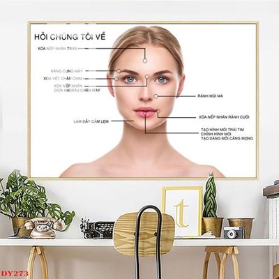 File gốc Tranh trang trí đông y spa môi mi DY273 (chuẩn màu) cho in offset