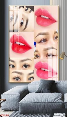 Download file tranh PSD Tranh trang trí đông y spa môi mi DY276 để chỉnh sửa