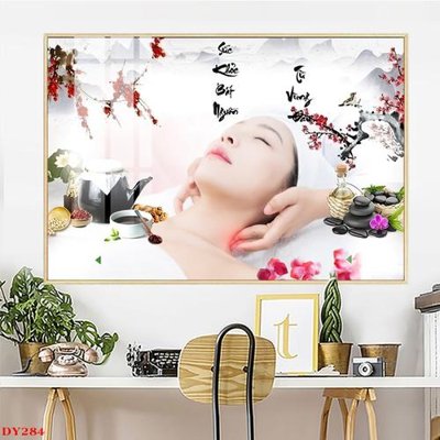 Tải về file tranh gốc Tranh trang trí đông y spa môi mi DY284 (để in quảng cáo)