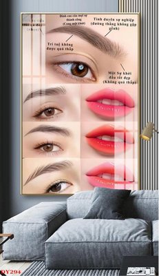 File tranh Tranh trang trí đông y spa môi mi DY294 (gốc) chủ đề tĩnh vật