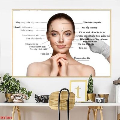 File gốc Tranh trang trí đông y spa môi mi DY304 (PNG) chất lượng cao