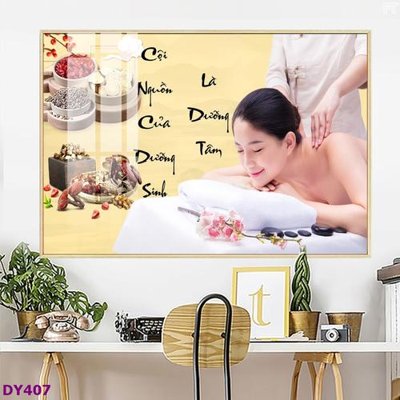 File gốc Tranh trang trí đông y dưỡng sinh spa môi mi DY407 (trang trí) phòng trẻ em