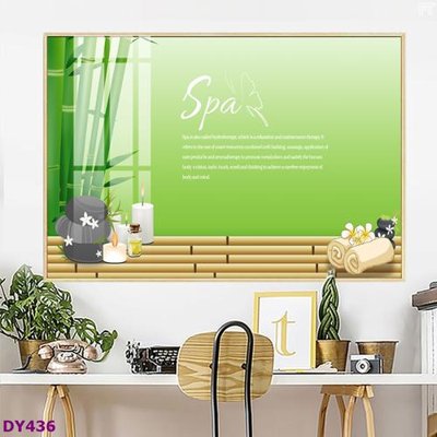 File in mica Tranh trang trí đông y dưỡng sinh spa môi mi DY436 (bản gốc) làm vách ngăn