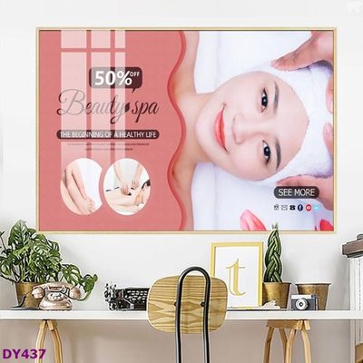 Download file Tranh trang trí đông y dưỡng sinh spa môi mi DY437 (gốc) cho xưởng in