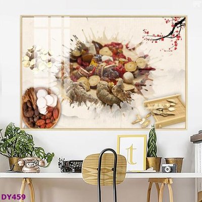 File in lụa Tranh trang trí đông y dưỡng sinh spa môi mi DY459 (tân cổ điển) Tranh trang trí đông y dưỡng sinh spa môi mi DY459