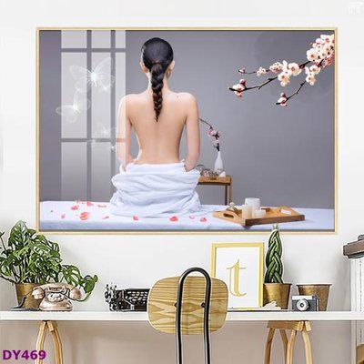 Tải file Tranh trang trí đông y dưỡng sinh spa môi mi DY469 (gốc) in trên mọi chất liệu