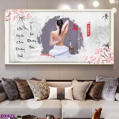 File tranh in mica Tranh trang trí đông y dưỡng sinh spa môi mi DY471 (độ phân giải cao)