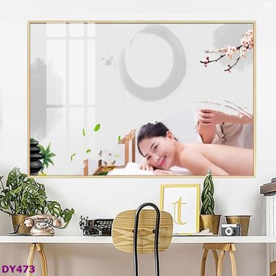 File gốc Tranh trang trí đông y dưỡng sinh spa môi mi DY473 (phong cách) cổ điển