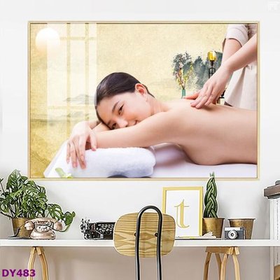 File ảnh gốc Tranh trang trí đông y dưỡng sinh spa môi mi DY483 không vỡ nét