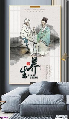 File in ấn chuyên nghiệp Tranh trang trí đông y dưỡng sinh spa môi mi DY496 (file gốc)