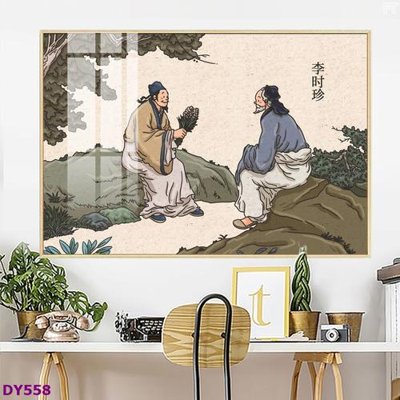 File gốc in ấn Tranh trang trí đông y dưỡng sinh spa môi mi DY558 độ phân giải cao