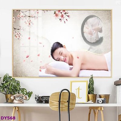 File gốc Tranh trang trí đông y dưỡng sinh spa môi mi DY568 (phong cách) tối giản