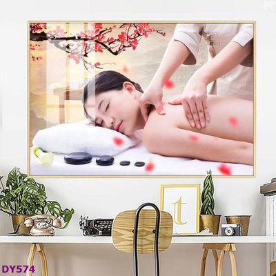 File PSD Tranh trang trí đông y dưỡng sinh spa môi mi DY574 (bản gốc) dễ dàng edit
