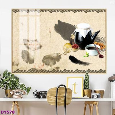 Tải file Tranh trang trí đông y dưỡng sinh spa môi mi DY578 (gốc) chủ đề tâm linh