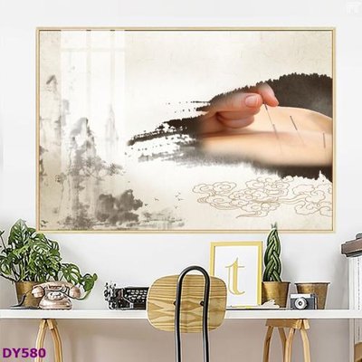 File in ấn cao cấp Tranh trang trí đông y dưỡng sinh spa môi mi DY580 (file gốc)