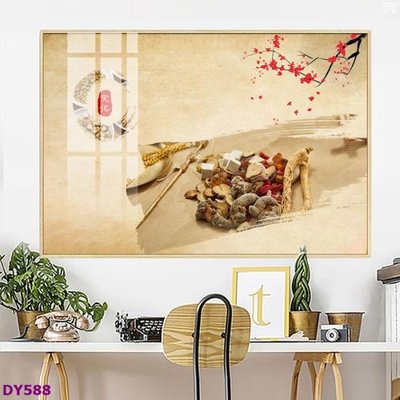 File tranh Tranh trang trí đông y dưỡng sinh spa môi mi DY588 (gốc) chủ đề trẻ em