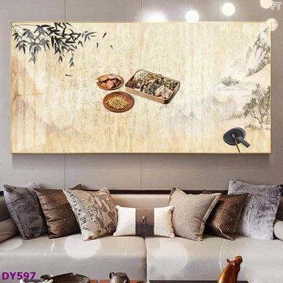 File tranh Tranh trang trí đông y dưỡng sinh spa môi mi DY597 (ảnh gốc) không bị mờ