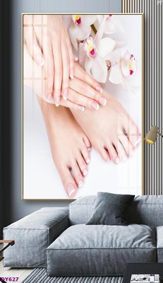 File PSD in ấn Tranh trang trí đông y dưỡng sinh spa môi mi DY627 (chất lượng cao)