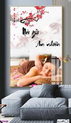 Download file Tranh trang trí đông y dưỡng sinh spa môi mi DY648 (gốc) cho xưởng in