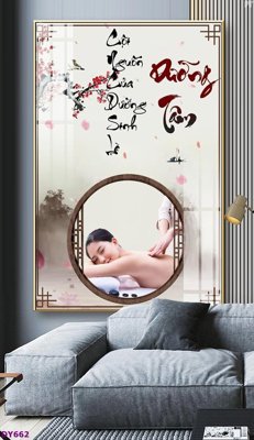 Ảnh mô tả file gốc in mica Tranh trang trí đông y dưỡng sinh spa môi mi DY662