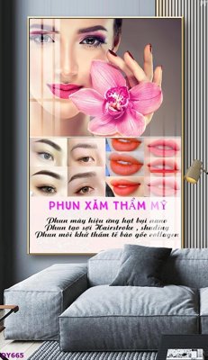 File PSD Tranh trang trí đông y dưỡng sinh spa môi mi DY665 (nguyên bản) cho thiết kế
