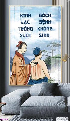 File PSD Tranh trang trí đông y dưỡng sinh spa môi mi DY679 (bản gốc) độ phân giải cao
