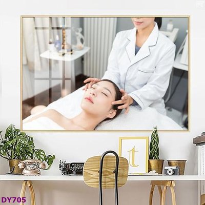 File tranh Tranh trang trí đông y dưỡng sinh spa môi mi DY705 (file gốc) chuẩn màu in