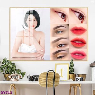 File gốc Tranh trang trí đông y dưỡng sinh spa môi mi DY713 (chuẩn CMYK) cho nhà in