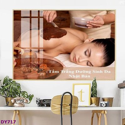 File tranh Tranh trang trí đông y dưỡng sinh spa môi mi DY717 (gốc) chủ đề thiên nhiên