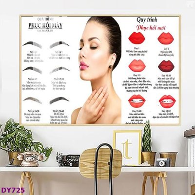 Tải file Tranh trang trí đông y dưỡng sinh spa môi mi DY725 (gốc) làm tranh trang trí