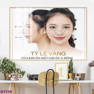 File tranh Tranh trang trí đông y dưỡng sinh spa môi mi DY730 (gốc) in vải canvas