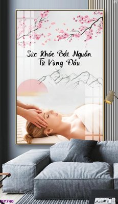 File tranh gốc Tranh trang trí đông y dưỡng sinh spa môi mi DY740 (bản quyền) độc đáo