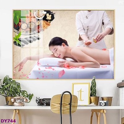 File ảnh Tranh trang trí đông y dưỡng sinh spa môi mi DY744 (gốc) trang trí khách sạn