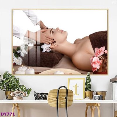 Tải file tranh Tranh trang trí đông y dưỡng sinh spa môi mi DY771 (ảnh gốc) ngay