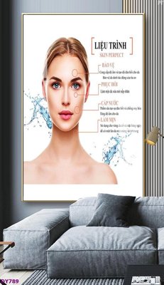 Tải file gốc Tranh trang trí đông y dưỡng sinh spa môi mi DY789 (in khổ lớn) không mờ
