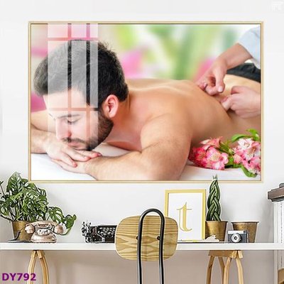 File tranh gốc PSD Tranh trang trí đông y dưỡng sinh spa môi mi DY792 còn nguyên layer