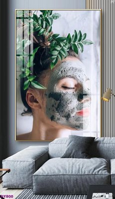 File gốc Tranh trang trí đông y dưỡng sinh spa môi mi DY800 (trang trí) phòng ngủ