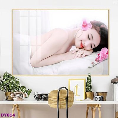 File in lụa Tranh trang trí đông y dưỡng sinh spa môi mi DY814 (tân cổ điển) Tranh trang trí đông y dưỡng sinh spa môi mi DY814