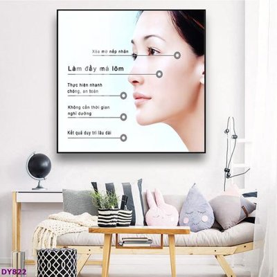 File gốc Tranh trang trí đông y dưỡng sinh spa môi mi DY822 (in tráng gương) sang trọng