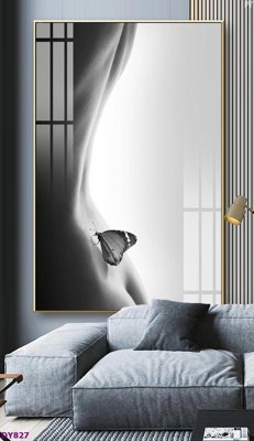 Download file Tranh trang trí đông y dưỡng sinh spa môi mi DY827 (gốc) in mica cao cấp