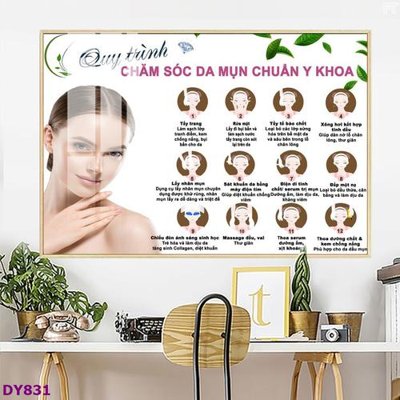 Ảnh gốc Tranh trang trí đông y dưỡng sinh spa môi mi DY831 (siêu chi tiết) để in ấn