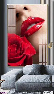 File gốc Tranh trang trí đông y dưỡng sinh spa môi mi DY847 (ảnh rõ nét) để in