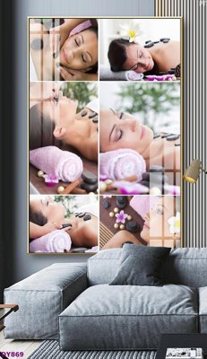 File tranh quảng cáo Tranh trang trí đông y dưỡng sinh spa môi mi DY869 (file gốc) chuyên nghiệp