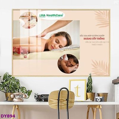 File gốc Tranh trang trí đông y dưỡng sinh spa môi mi DY894 (in lụa) chi tiết cao