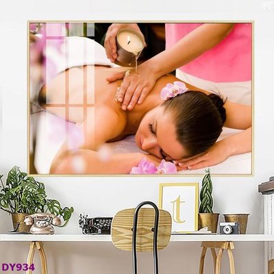 Hình ảnh file gốc in lụa Tranh trang trí đông y dưỡng sinh spa môi mi DY934