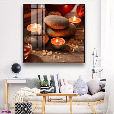 File gốc Tranh trang trí đông y dưỡng sinh spa môi mi DY938 (in lụa) tranh mã đáo