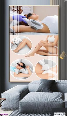 Download file Tranh trang trí đông y dưỡng sinh spa môi mi DY979 (chất lượng in ấn)